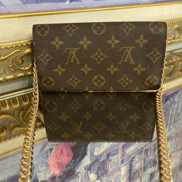 Louis Vuitton Chained Wallet on Chain Purse Monogram Wallet Porte Tresor - Picture 4 of 10